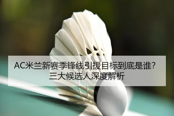 AC米兰新赛季锋线引援目标到底是谁？三大候选人深度解析
